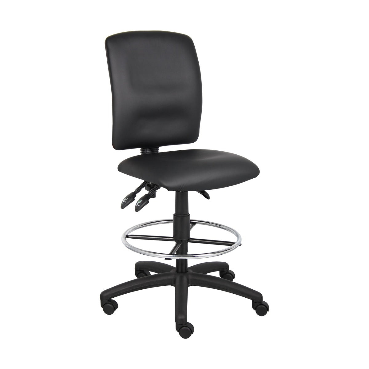 Boss Multi-Function LeatherPlus Drafting Stool