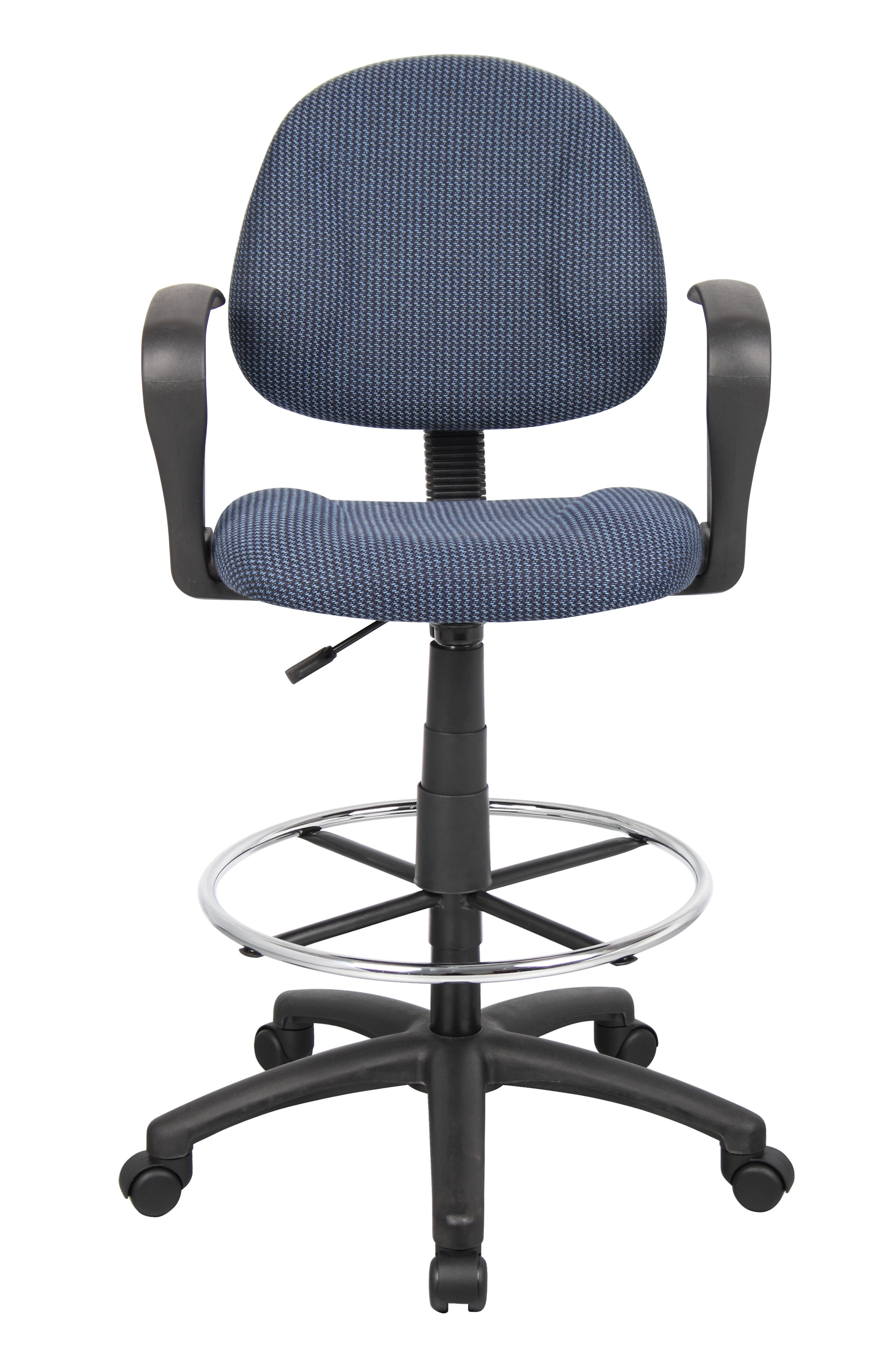 Boss Drafting Stool Loop Arms — Blue #Color_Blue