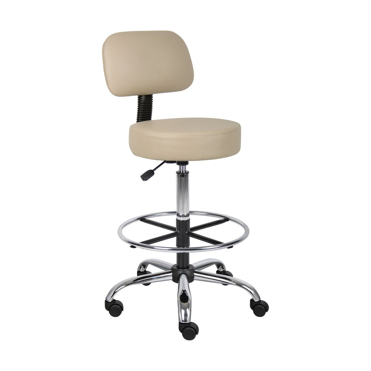 Boss Medical/Drafting Stool w/Back Cushion