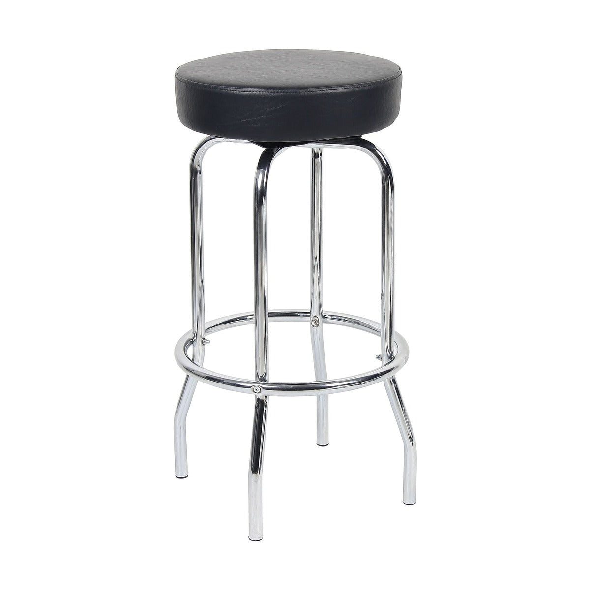 29" Chrome/Black Stool