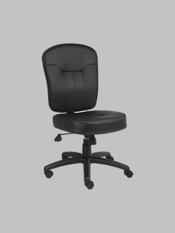 Boss Black Leather Task Chair