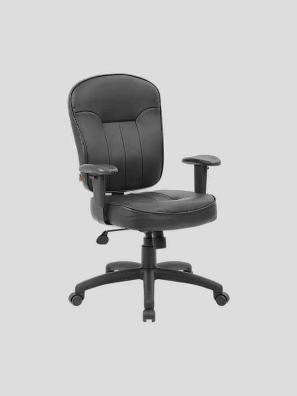 Boss Black Leather Task Chair