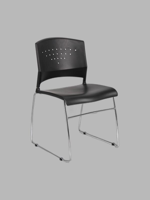 Boss Black Stack Chair